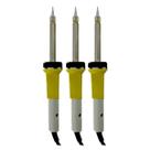 Kit 3 Ferro Solda 30W Temperatura 380ºC Constante 220V Rápido Aquecimento Fs-30-220 Portátil Instrutherm