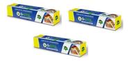 Kit 3 Filme Pvc Transparente 28x100 - Trilho Cortante