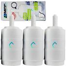 Kit 3 Filtro Refil Torneira Filtro Bica Móvel Compatível Lorenzetti Acqua Bella Vitalle Imperatriz Delta Herc Forusi