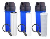 Kit 3 Filtros 1 Carvão Ativado 1 Plissado 1 Polipropileno Azul