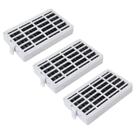 Kit 3 Filtros de Ar Antiodor Compatível Brastemp BRE50N BRM48RN BRN80A BRO80A