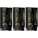 Kit 3 FisioFort Premium Pomada Massageadora Preta 450g Gel Bio Instinto Massagem Aroma Suave Arnica