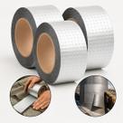 Kit 3 Fita Adesiva Impermeável Prática e Resistente 5cm x 10m Prateada Telhado Calhas Dutos