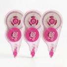 Kit 3 Fita Corretiva 12m para Documentos Correção Limpa Sem Borrar Escrita Por Cima Imediata Rosa Lilás Azul Transparente Papelaria - Kit 3 Fita Corretiva 12m para Documentos Correção Limpa Sem Borrar Escrita Por Cima Imediata Rosa Lilás Azul Transparente Papelaria -