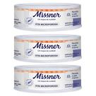 Kit 3 Fita Microporosa Branca 1,2cm X 10m - Missner