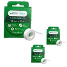 Kit 3 Fita Veda Rosca 18mm X Rolo c/ 10metros Prática, Durável e Ideal para Conexões