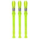 Kit 3 Flautas Doce Germânica Verde Translucida FL 20G G NY