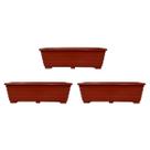 Kit 3 Floreiras De Chão 40cm Jardineiras P/ Plantas E Hortas