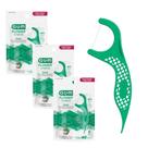 Kit 3 Flosser Fio Dental Individual Forquilha com Haste Resistente 120un Gum