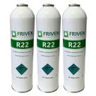 Kit 3 Fluido Refrigerante R22 Ar Cond Residencial Lata 900g