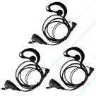 Kit 3 Fone de Ouvido Microfone Para Talkabout Motorola P1