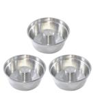 Kit 3 Forma Bolo Padaria Pudim Assadeira Nº 16 18 20 Em Aluminio