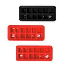 Kit 3 Forma Gelo 12 Cavidades Reutilizável Freezer Placa Bebidas Cozinha Bandeja Silicone Utensílios