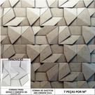 Kit 3 Forma Molde Para Gesso 3D Scaleno 54x27cm em Abs 2MM Gesso/Cimento 3D IN288