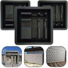 Kit 3 Forma p Bloquete Parede Aberta Moderno Cobogó Elemento Vazado Trançado 30x30x9 Janela Iluminação Natural Concreto