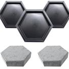 Kit 3 Forma Sextavada Lisa Reta 25x25x6 Piso Padrão Médio Kit 3 Forma Sextavada Lisa Reta 25x25x6 Piso Padrão Médio
