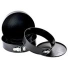 Kit 3 Formas Antiaderentes com Fundo Removível 24, 26 e 28cm