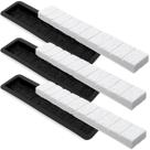 Kit 3 Formas Beiral Jardim Rústico ABS 2mm Para Concreto 50x7,5x3cm
