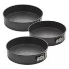 Kit 3 Formas Bolos Tortas Fundo Removível Redondo 24 26 e 28 - NM