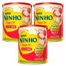 Kit 3 Fórmula Leite Ninho Fases 1+ 1 A 3 Anos 800g - Nestlé