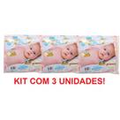 KIT 3 FRALDA DE PANO CARÍCIA 60CM X 60CM - 5 UNIDADES cada MENINA ESTAMPA DIVERSA KIT 3 FRALDA DE PANO CARÍCIA 60CM X 60CM - 5 UNIDADES cada MENINA ESTAMPA DIVERSA