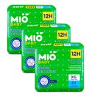 Kit 3 Fralda Descartável Mió Baby Tamanho XG 24 Unidades