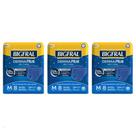 KIT 3 FRALDA GERIATRICA BIGFRAL DERMA PLUS NOTURNA M/8= 24un