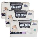 KIT 3 FRALDA GERIATRICA VIDA NOVA XG / 78 un
