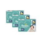Kit 3 Fralda Pampers Confort Sec Tamanho M 44 Unidades Kit 3 Fralda Pampers Confort Sec Tamanho M 44 Unidades