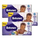 Kit 3 Fraldas Babysec Galinha Pintadinha Premium Mega M com 32 unidades