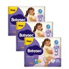 Kit 3 Fraldas Babysec Galinha Pintadinha Premium Mega XXG com 24 unidades