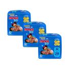 Kit 3 Fraldas Turma da Mônica Baby Jumbo M com 28un cada