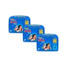 Kit 3 Fraldas Turma da Mônica Baby Jumbo XXG com 16un cada
