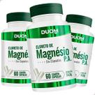 Kit 3 Frascos Cloreto De Magnésio P.A 180 Capsulas Suplemento Natural Vitamina Original Comprimidos Kit 3 Frascos Cloreto De Magnésio P.A 180 Capsulas Suplemento Natural Vitamina Original Comprimidos