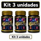 Kit 3 Frascos de Vegetal 15 com 15 Cápsulas Veganas Sem Sabor