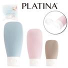 Kit 3 Frascos Flip Top Viagem 30/60/90ml com Bolsa plastica