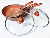 Kit 3 Frigideira Antiaderente Cerâmica Titânio 5 Peças