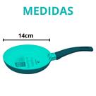 Kit 3 Frigideira De Ovo Hambúrguer Cerâmica Antiaderente 14cm