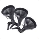 Kit 3 Funil Plastico Dosador Flex Grande Para Oleo Mecanico