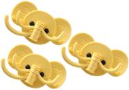 Kit 3 Gancho de Parede Multiuso Formato Elefante Autoadesivo