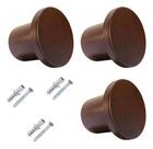 Kit 3 Ganchos Parede Pendurador Redondo Aluminio Resistente -