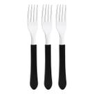 Kit 3 Garfo de Mesa Tramontina Leme Inox Cabo Preto Kit 3 Garfo de Mesa Tramontina Leme Inox Cabo Preto