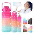 Kit 3 Garrafa Água Academia 2000 900 300ml Squeezes Adesivo