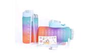 Kit 3 garrafa azul fresh