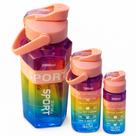 Kit 3 Garrafas De Agua 2l 900ml 300ml Vedação Hermética Mantém Quente e Frio Anti-Vazamento