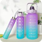 Kit 3 Garrafas de Água Squeeze 2 Litros Hidratação Academia