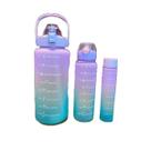 Kit 3 Garrafas de Água Squeeze Galão 2l Litros Colorida