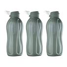 Kit 3 Garrafas de Água Tupperware Eco Tupper Cinza 2L