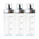 Kit 3 Garrafas para Azeite Vinagre com Dosador Medidor Galheteiro 540ml Em Casa Tem Kit 3 Garrafas para Azeite Vinagre com Dosador Medidor Galheteiro 540ml Em Casa Tem