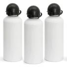 kIT 3 Garrafas Squeezes De Aluminio 600ml Para sublimação Bolinha